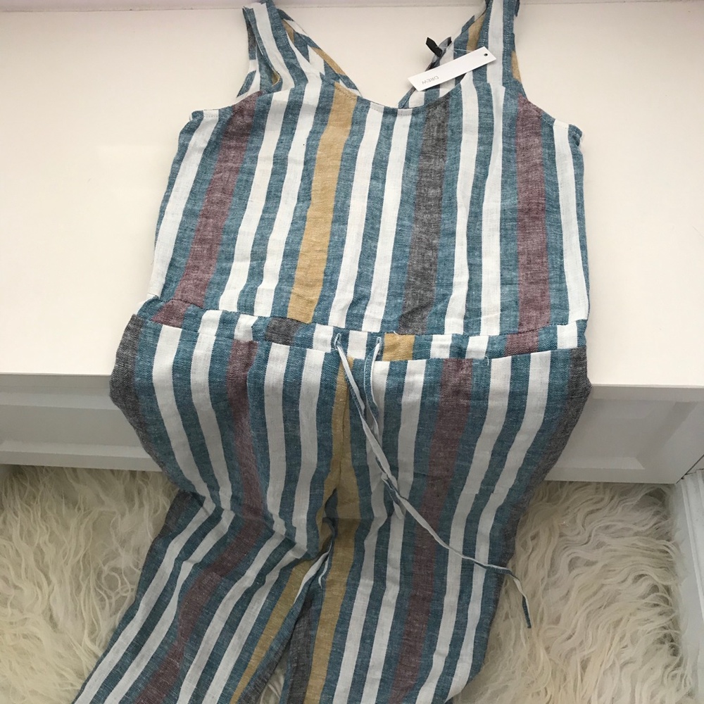 DREW Striped Jumpsuit - Picture 6 of 9